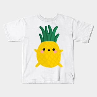 Cute kawaii pineapple Kids T-Shirt